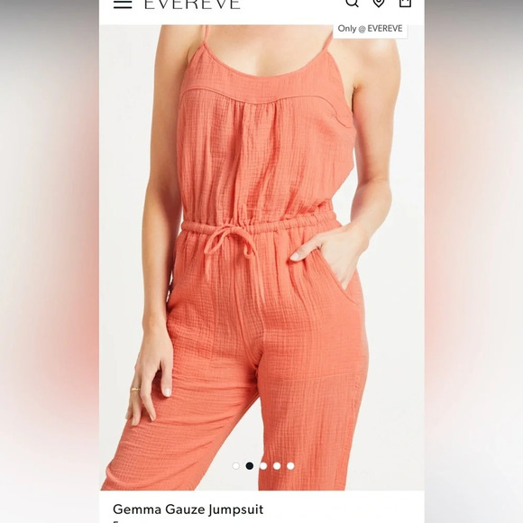 Evereve Gemma Gauze Jogger Jumpsuit - Picture 4 of 12